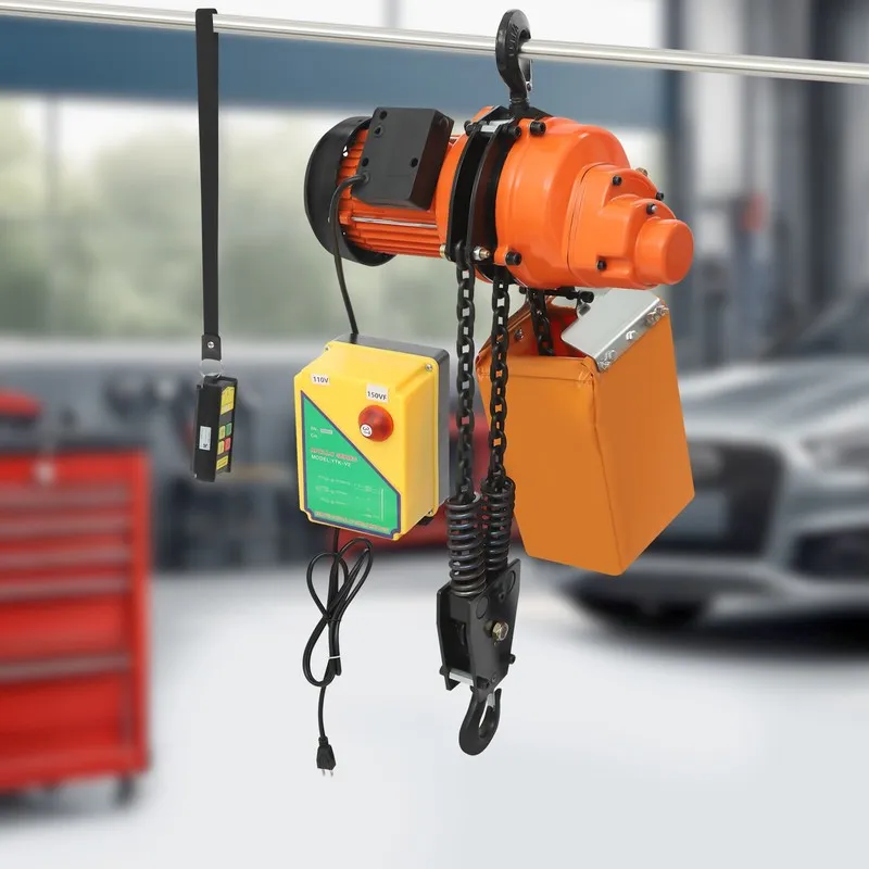 Таль 1/2Ton Electric Chain Hoist 1100Lb 13Ft Lifting Chain Wired Remote Control 