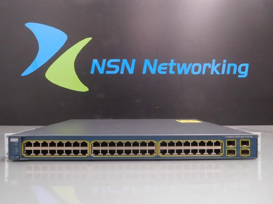 Коммутатор Cisco WS-C3560-48PS-E 3560 48 port POE switch. 90 Day's