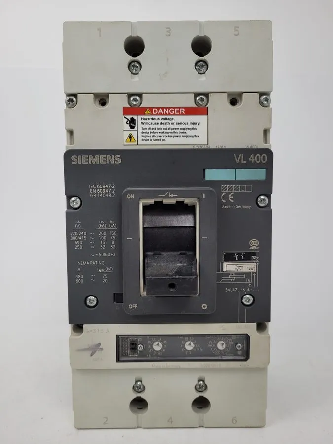 Автоматический выключатель 3VL4731-3AE36-0AA0 Siemens 315 Amp Circuit Breaker Ne