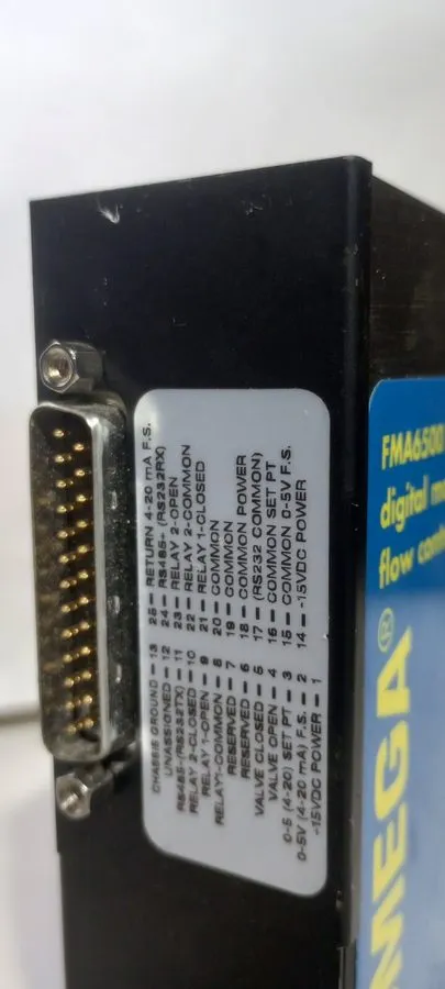 Контроллер Condition OMEGA FMA6518ST Digital Mass Flow Controller N2 0-5L/min — фото лота 2