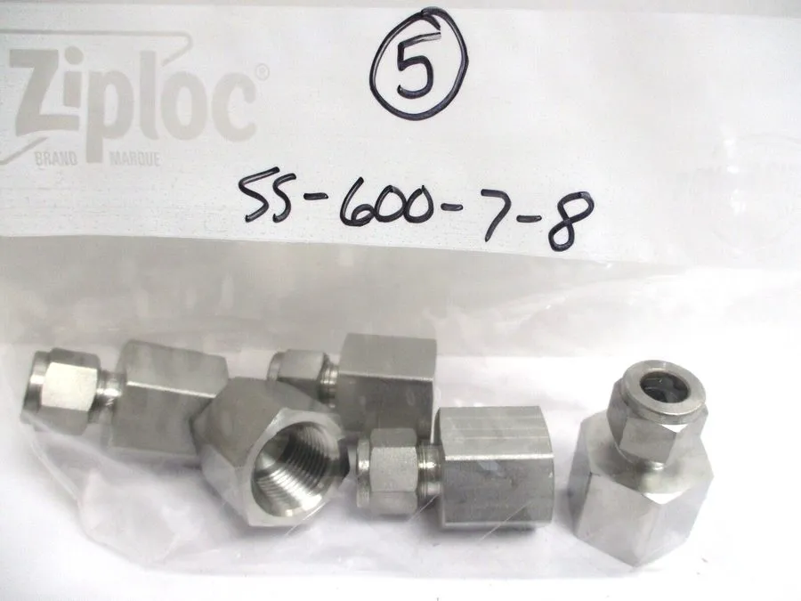 Фитинг Swagelok SS-600-7-8 Stainless Fitting, 3/8" Tube x 1/2" Female NPT
