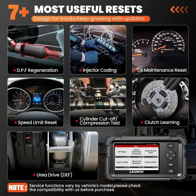 Диагностический сканер LAUNCH CRP129HD Heavy Duty Truck Diesel Scanner Diagnosti — фото лота 2