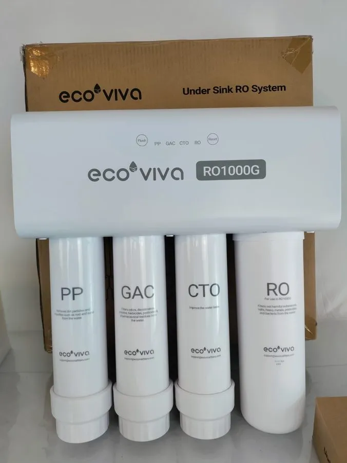 Насос Ecoviva UnderSink Reverse Osmosis RO 1000GPD Water Filter Filtration Syste — фото лота 2