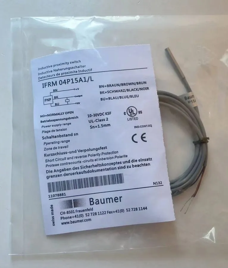 Датчик приближения Baumer IFRM 04P15A1/L Inductive Proximity Sensor
