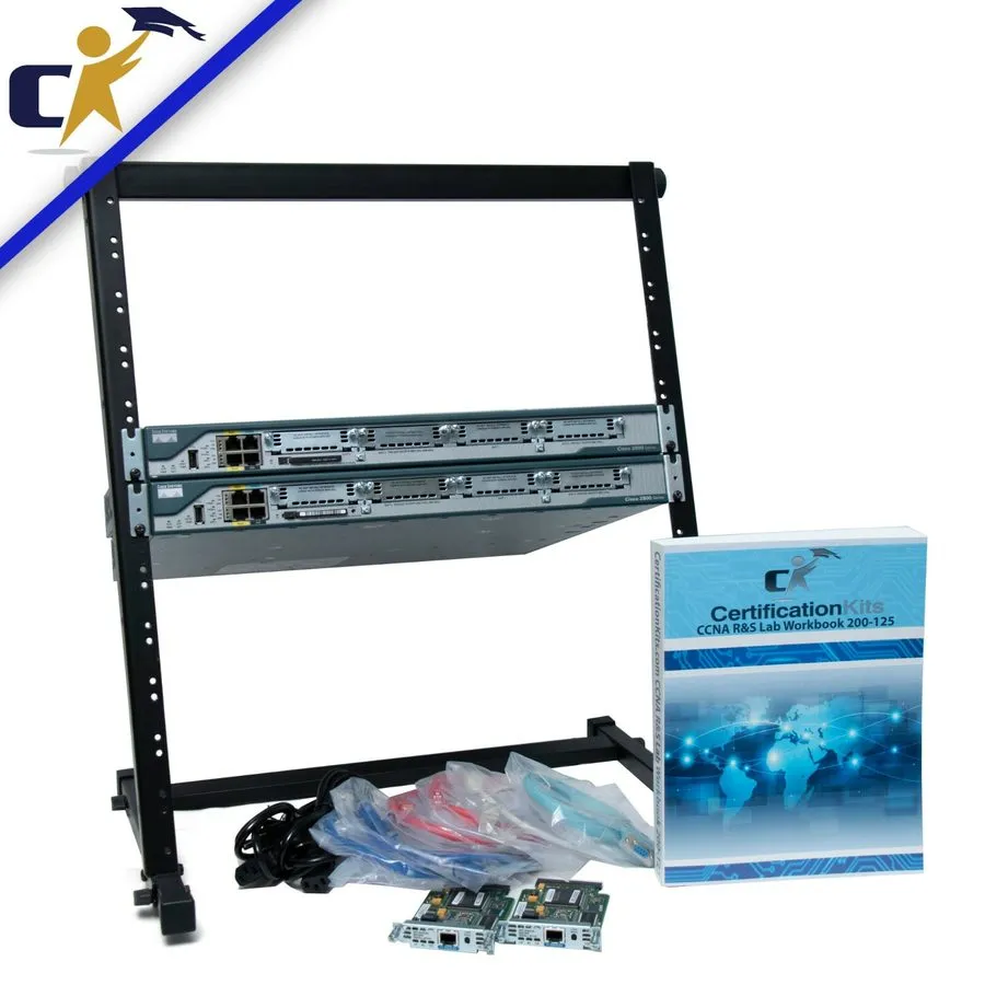 Маршрутизатор Cisco CCNA 200-125 Two 2801 Router Kit IOS 15 Rack Included