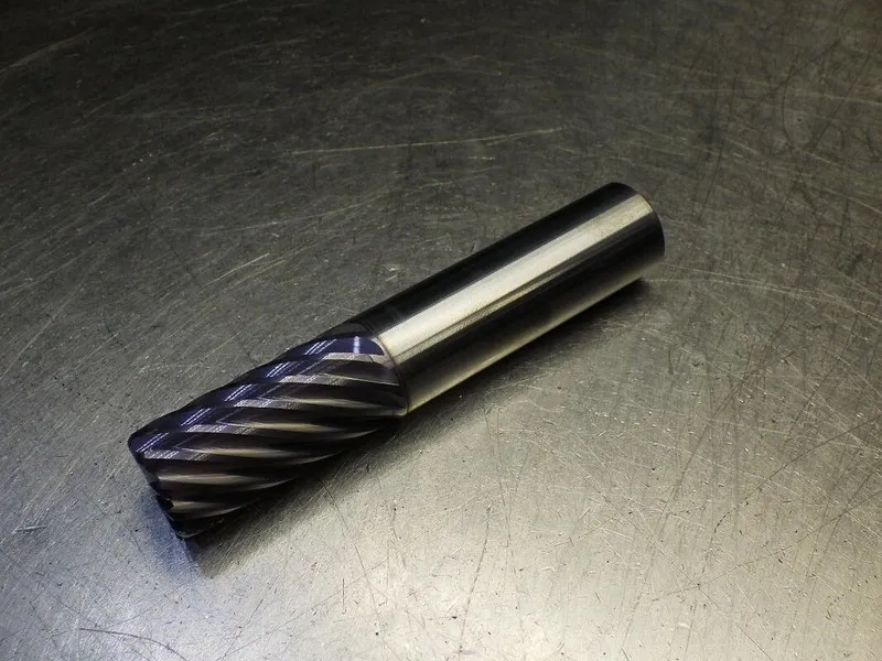 Режущий инструмент Kyocera / SGS 12mm 7 Flute Carbide Cr Endmill Shank 1mm R 744