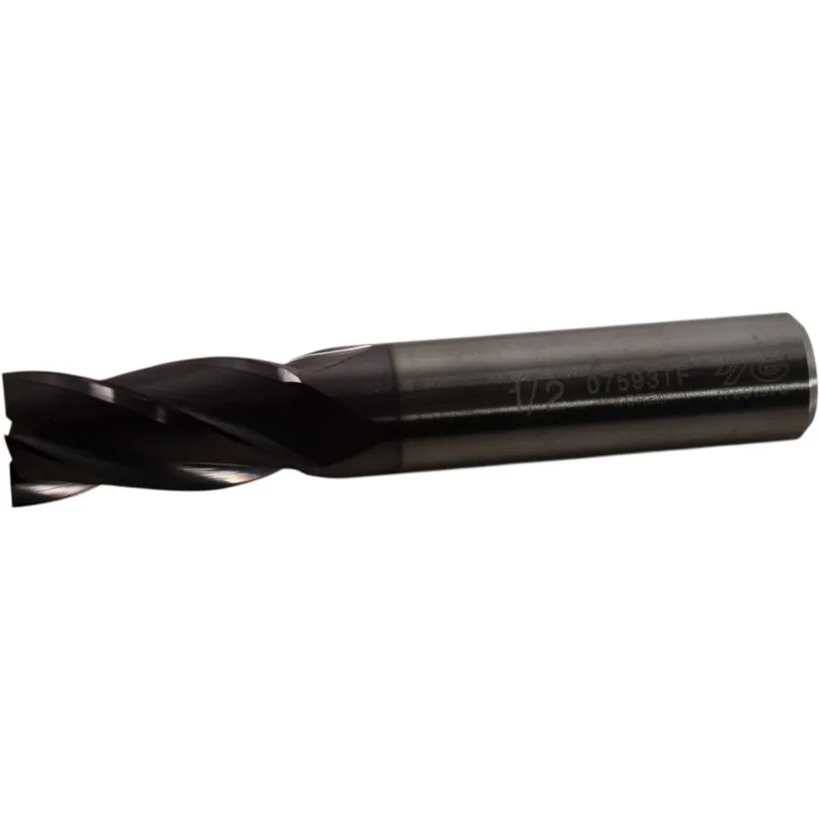 Режущий инструмент YG-1 07593TF 1/2'' 4F Square Carbide End Mill TiAlN Coated — фото лота 1