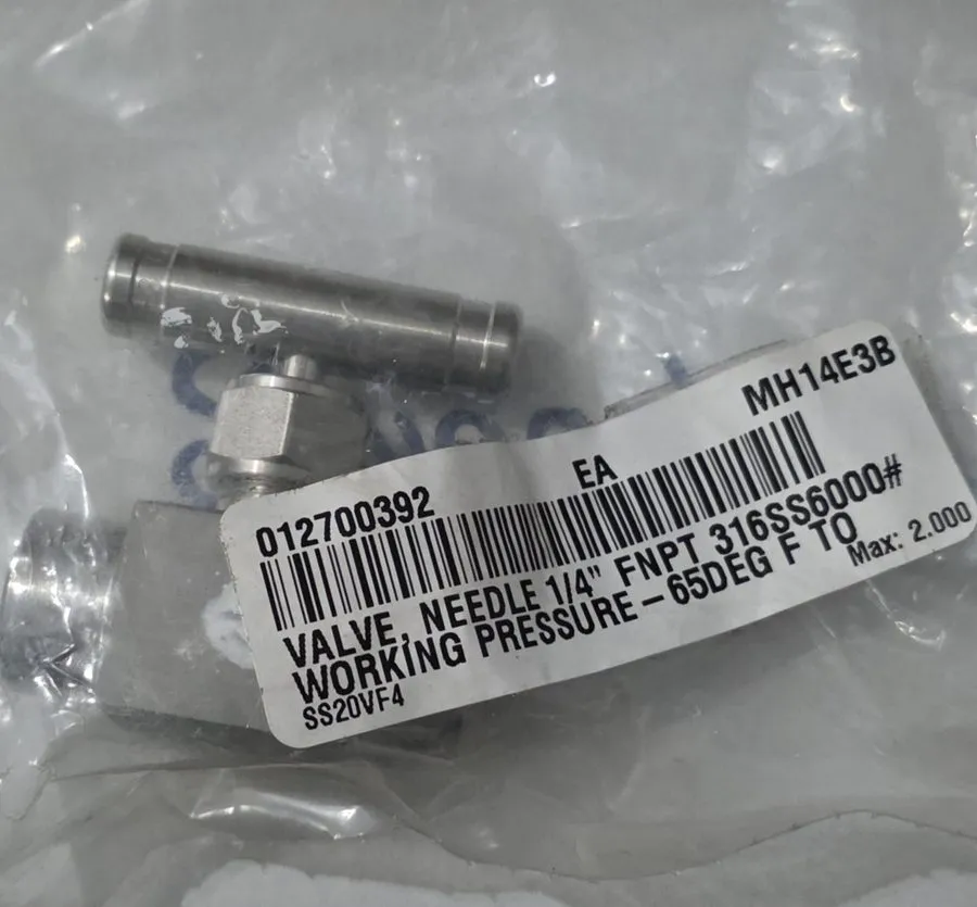 Клапан Swagelok SS-20VF4 Stainless Steel Integral Bonnet Needle Valve FNSP — фото лота 1