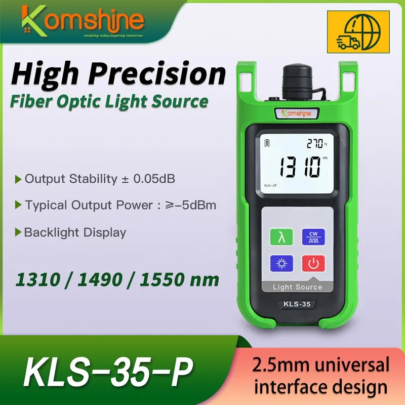 Тестер Optic Fiber Light Source KLS-35 SM MM 1310/1490/1550nm FTTx Hand-Held Tes