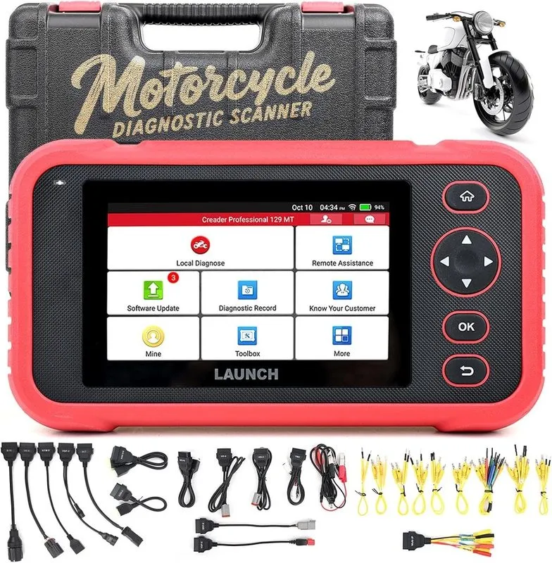 Диагностический сканер LAUNCH CRP129MT Pro Motorcycle Scanner Tool — фото лота 2