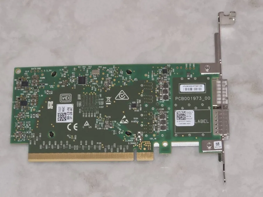 Трансивер Dell Mellanox MCX516A-CDAT CX516A 9FTMY 71C1T 100G 2-Port QSFP28 Netwo — фото лота 2