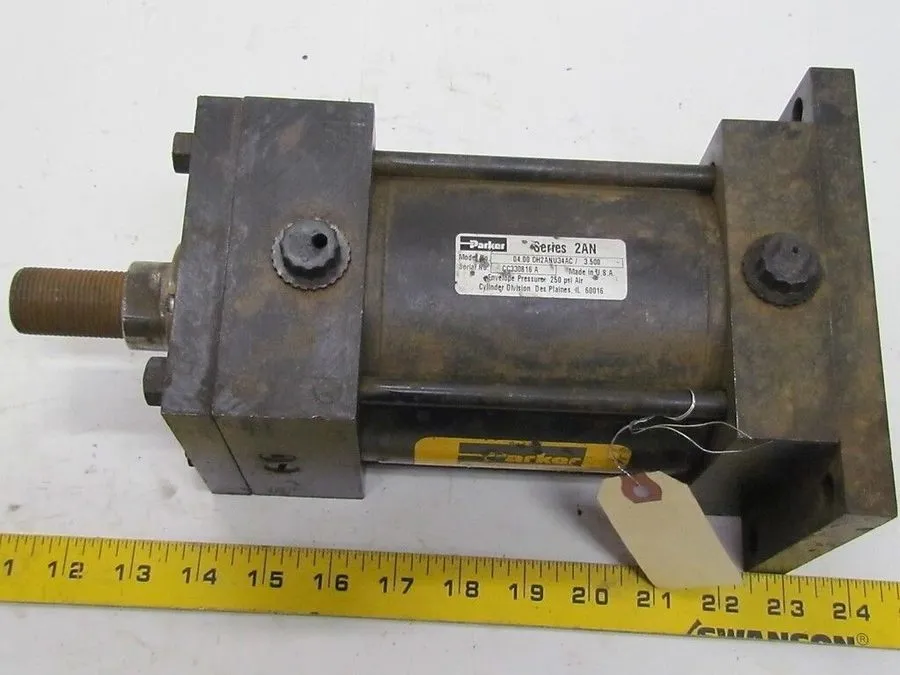 Пневмоцилиндр Parker 04.00 CH2ANU34AC 3.500 Pneumatic Air Cylinder 4"Bore 3.5"St — фото лота 2
