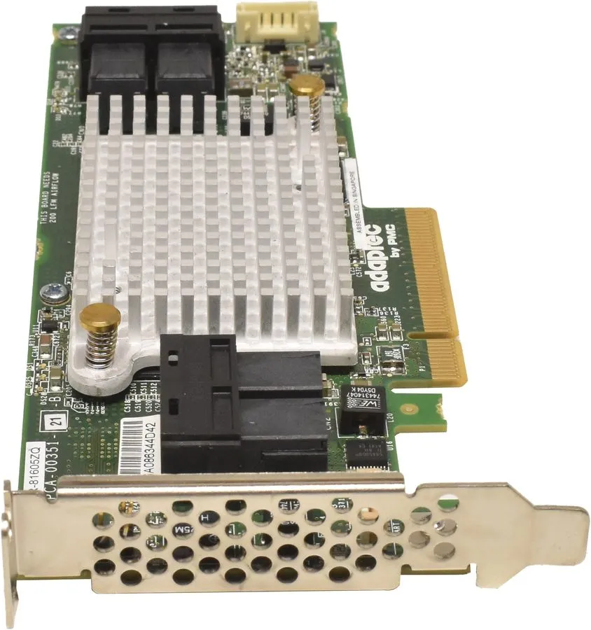 Контроллер Adaptec SAS ASR-81605ZQ 16 Port PCIe 3.0 x8 12Gbps 1GB w/ BBU Raid Co