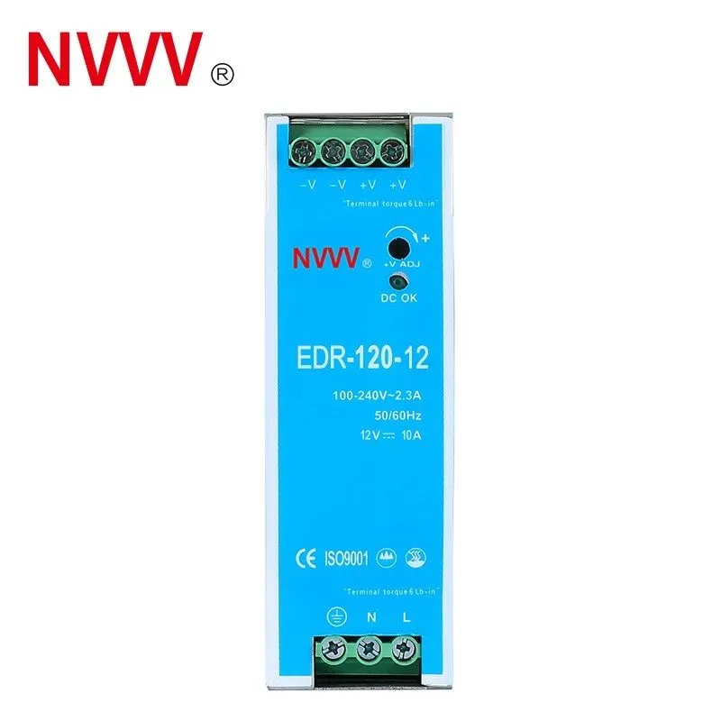 Блок питания Mean Well EDR-120-12 120W 12VDC 10A DIN Rail Switchmode Power Suppl — фото лота 1