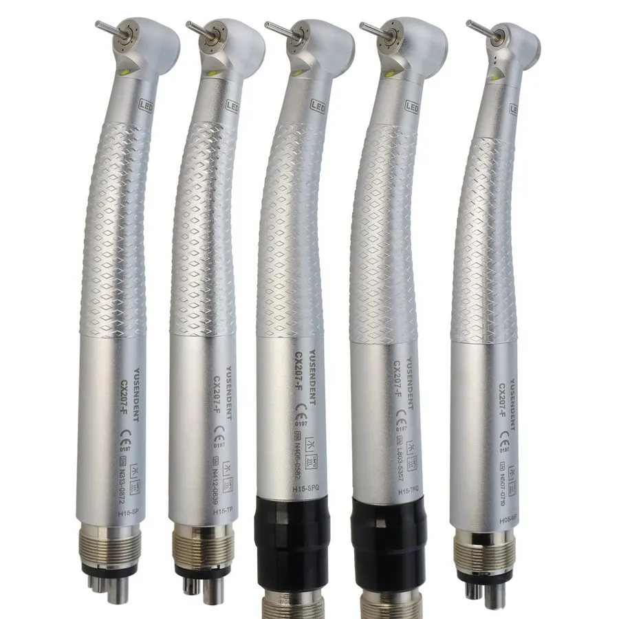 Стоматологический наконечник COXO Dental Handpiece 4 Hole LED E Generator CX207- — фото лота 1