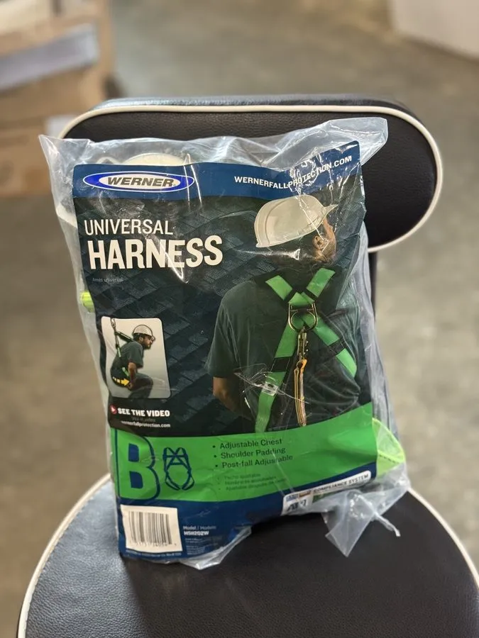 Жгут проводов WERNER UNIVERSAL FALL PROTECTION HARNESS ADJUSTABLE GREEN H511202W — фото лота 2