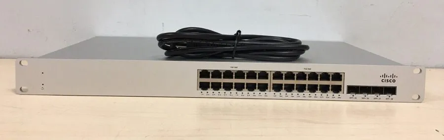 Коммутатор Cisco Meraki MS225-24P 24-Port Gigabit PoE Switch UNCLAIMED Factory