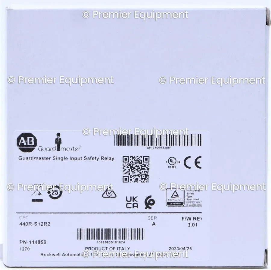 Реле безопасности 440R-S12R2 Allen Bradley Guardmaster Single Input Safety Relay