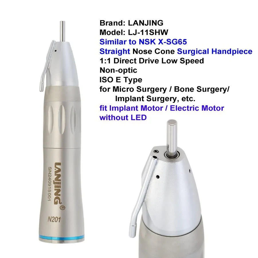 Стоматологический наконечник Dental Implant Handpiece 20:1 32:1 Contra Angle 1:1 — фото лота 1