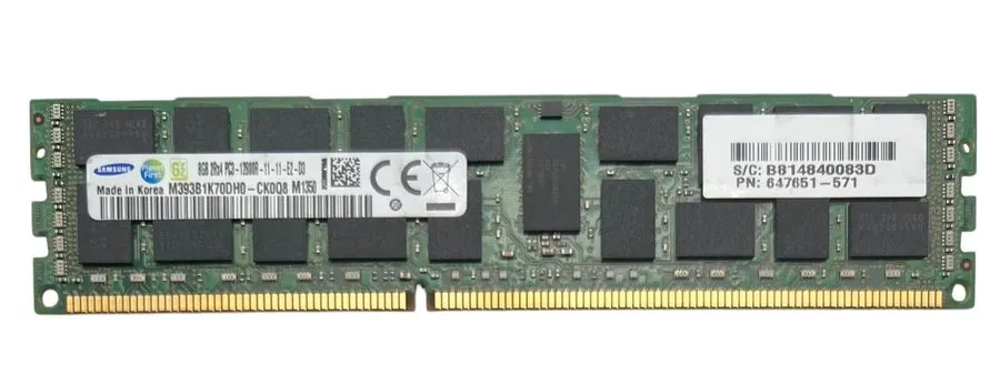 Модуль памяти x Samsung M393B1K70DH0-CK0Q8 8GB (48GB) 2Rx4 PC3-12800R DDR3 RAM — фото лота 1
