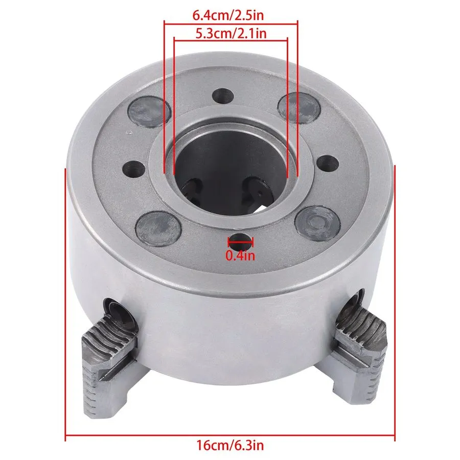 Режущий инструмент K72-160 4 Jaw Lathe Chuck 6.3 Inch Independent Reversible Jaw — фото лота 2