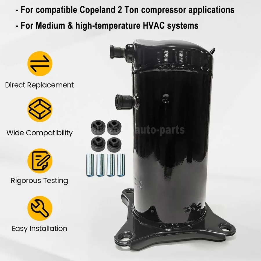 Компрессор ZR21K5E-PFV-800 Copeland 2 Ton Scroll HP A/C Condenser Compressor 21, — фото лота 2