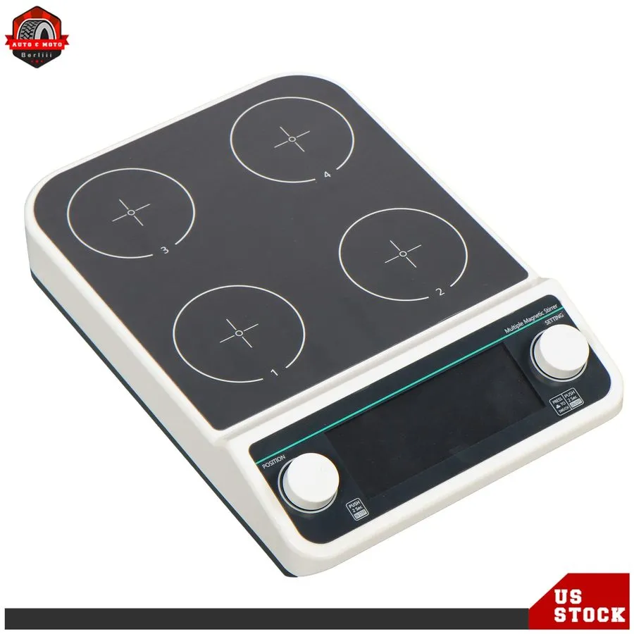 Магнитная мешалка 4-Station Magnetic Stirrer 50-1200RPM Max Capacity 500ml