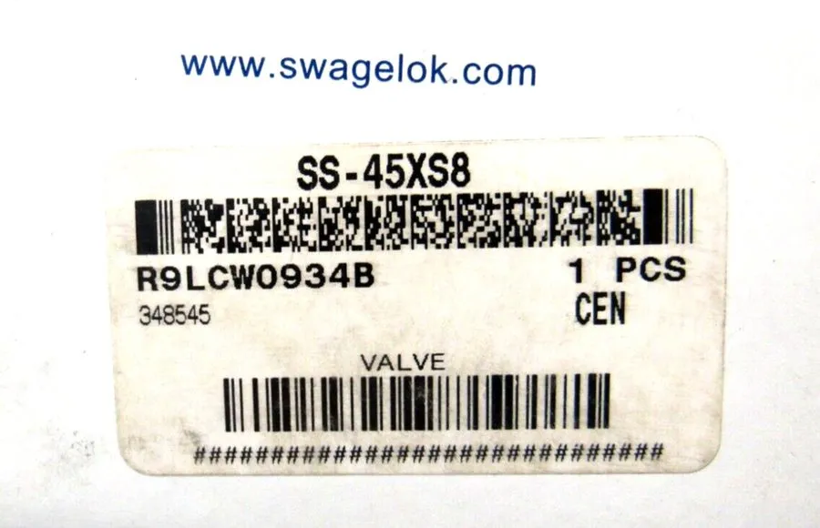 Клапан Swagelok SS-45XS8 Stainless Steel Ball Valve