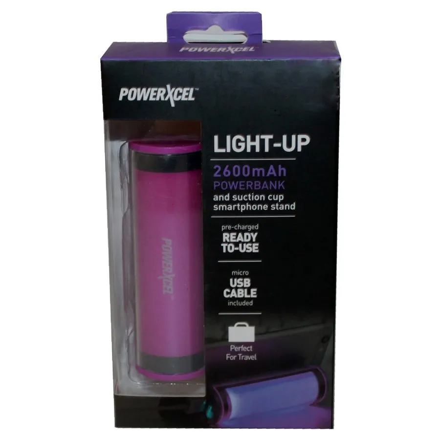 Торговое оборудование PowerXcel Light Up 2600mAh Powerbank and Suction Cup Smart