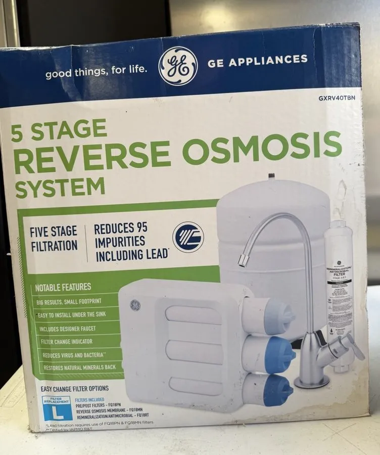 Насос GE Under Sink 5-Stage Reverse Osmosis Water Filtration System GXRV40TBN — фото лота 2