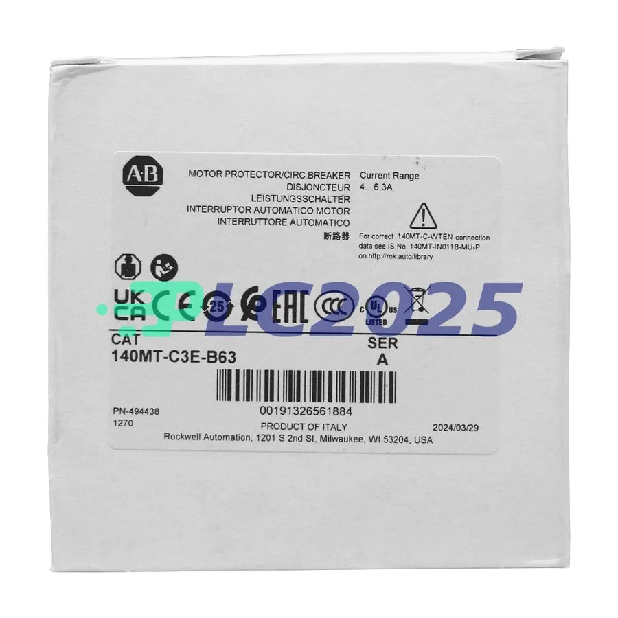Автоматический выключатель Allen Bradley Motor Protection Circuit Breaker 140MT-