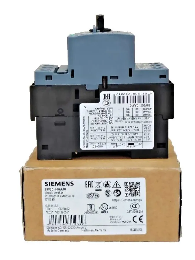 Автоматический выключатель Siemens Circuit Breaker 3RV2011-0AA10 Motor Protectio