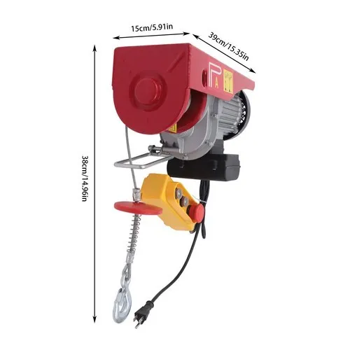 Таль 1100 lbs/500 kg Electric Hoist Engine Crane Electric Lifting Hoist Winch 10