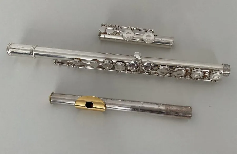 Лабораторный прибор Gemeinhardt 2S Flute Solid Sterling Silver Custom 24k-gold p — фото лота 1
