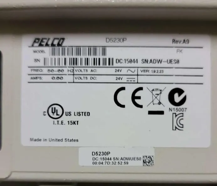Камера Pelco D5230P Spectra HD 1080p 30X Dome Drive Pendant Camera