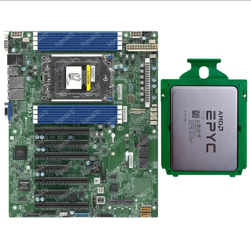 Процессор AMD epyc 7f32+Supermicro H12SSL-i 8 cores 16 threads 3.7ghz up to 3.9g