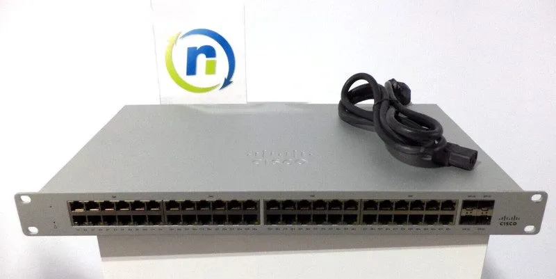 Коммутатор Unclaimed Cisco Meraki MS120-48-HW 48-Port Managed Ethernet Switch NO