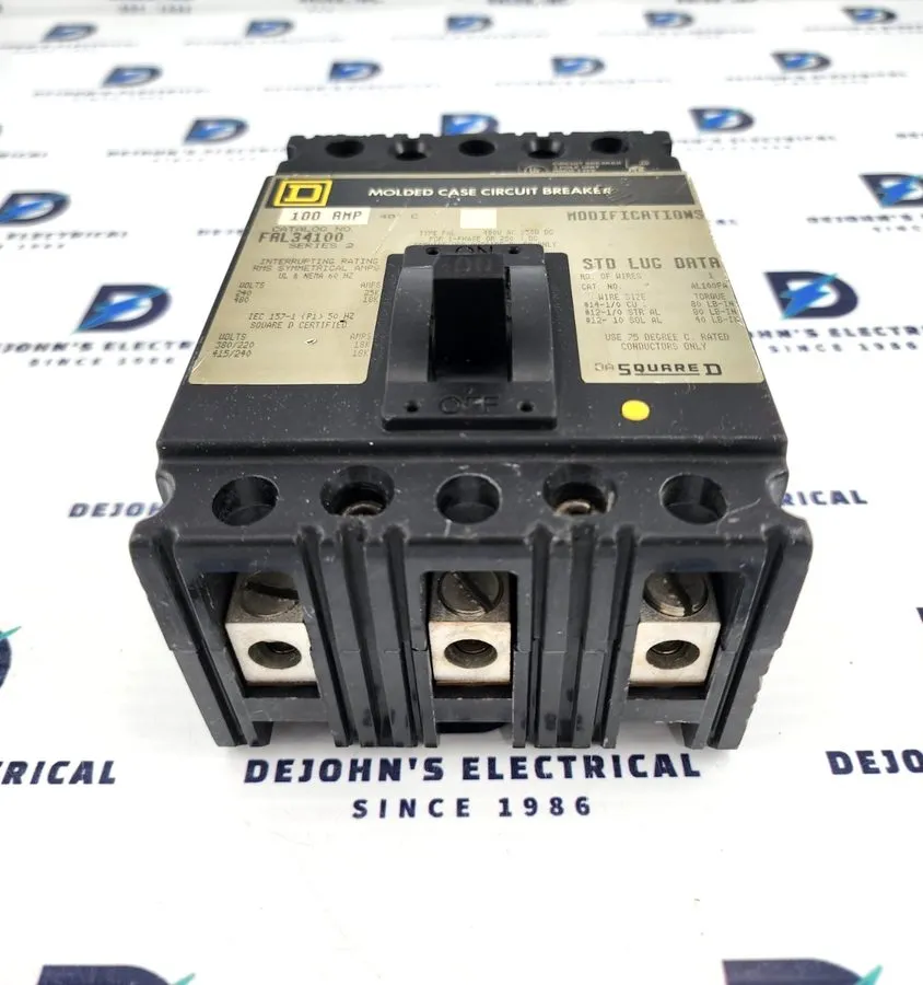 Автоматический выключатель Square D FAL34100 Circuit Breaker 100A 3-Pole 480V AC