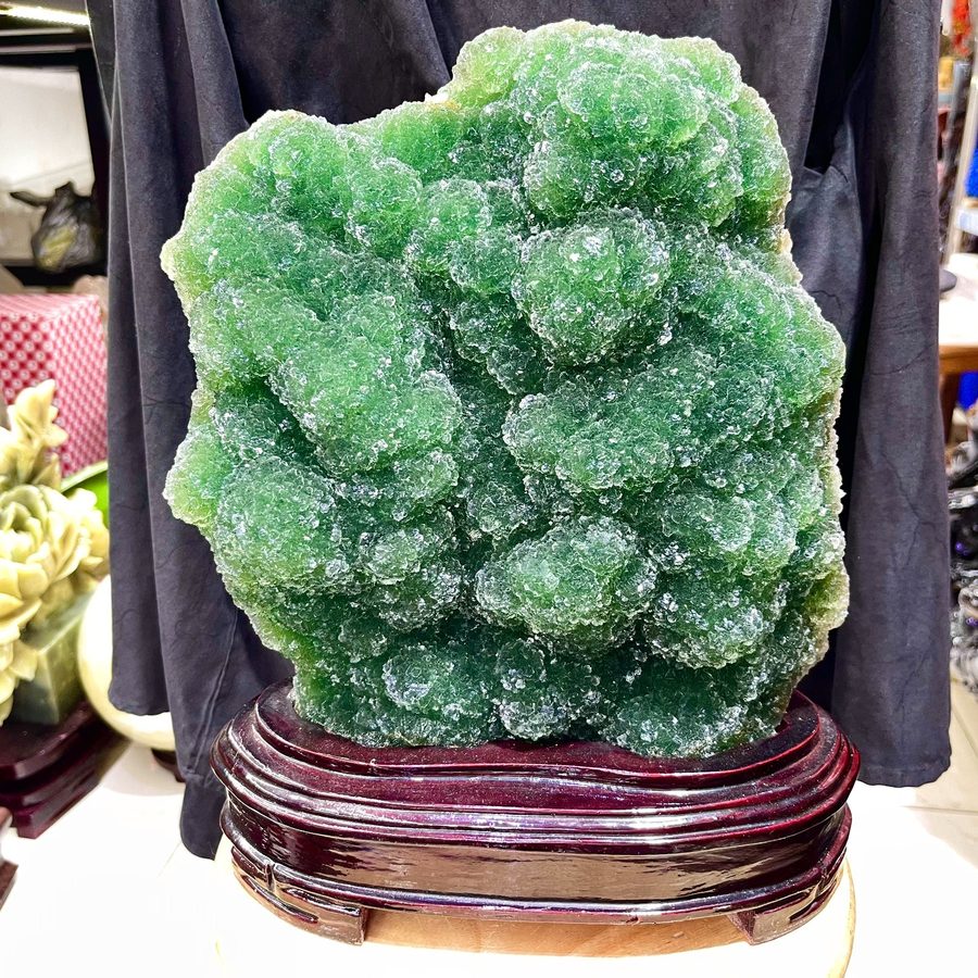 Лабораторный прибор 24.31LB TOP Natural malachite geode Quartz big ball hand car — фото лота 1