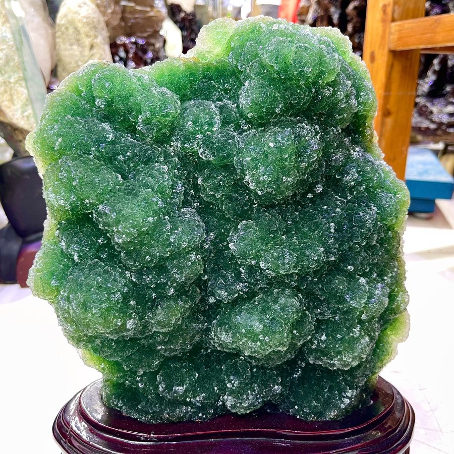 Лабораторный прибор 24.31LB TOP Natural malachite geode Quartz big ball hand car — фото лота 2