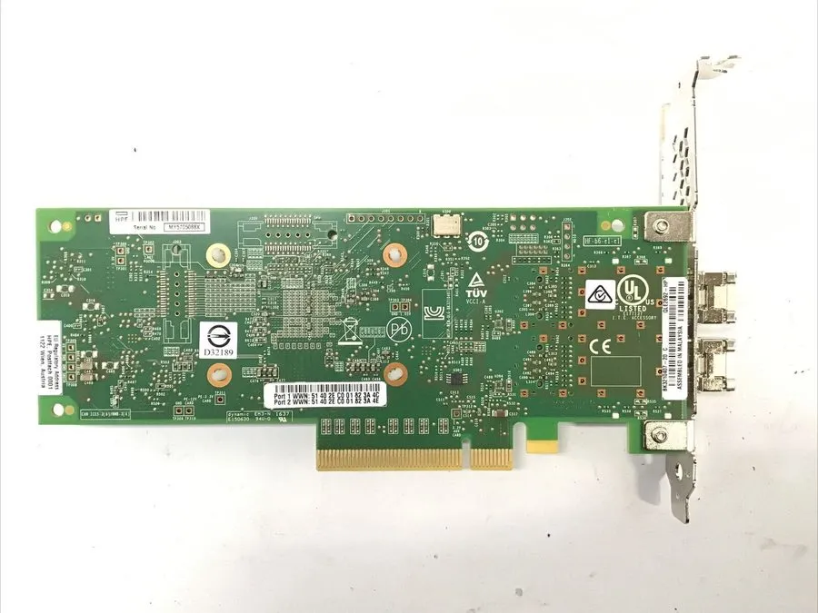 Контроллер HPE QLE2692-HP SN1100Q 16GB Dual 2-Port FC HBA 853011-001 w/ SFP Tran