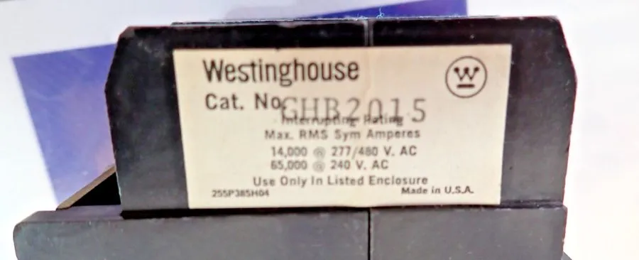 Автоматический выключатель Westinghouse GHB2015 Circuit Breaker 15 amp 2 pole 14