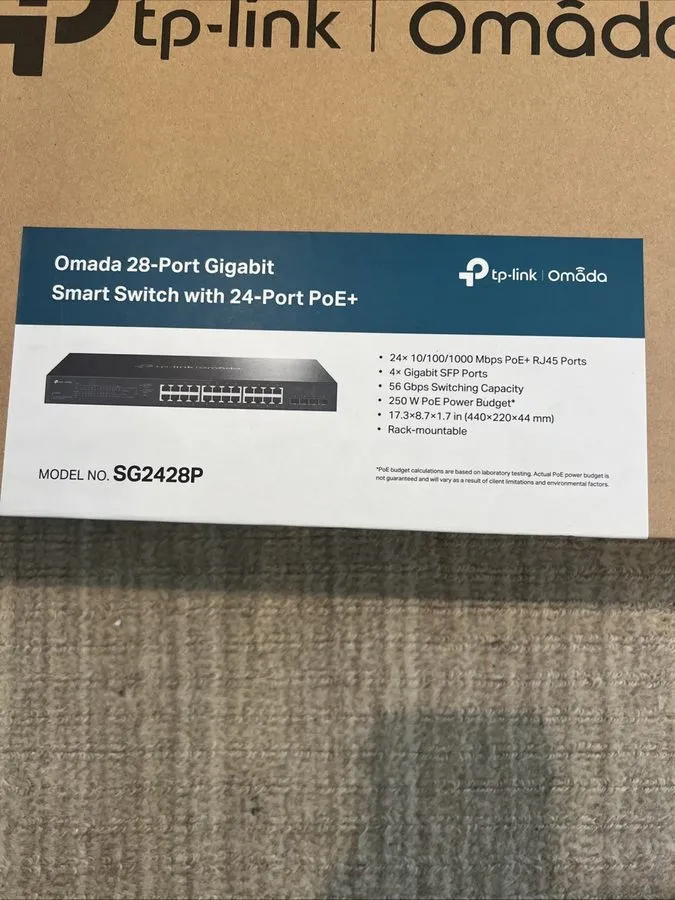 Коммутатор TP-Link SG2428P Omada 28-Port Gigabit Smart Managed Switch 24 PoE+ 4  — фото лота 1
