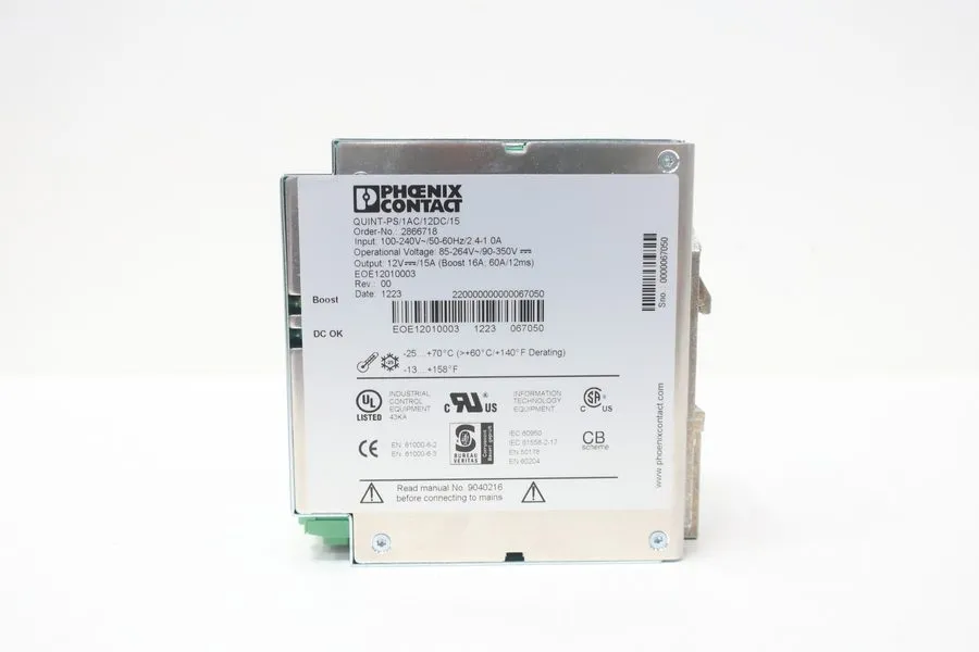 Блок питания PHOENIX 2866718 QUINT-PS/1AC/12DC/15 power supply unit
