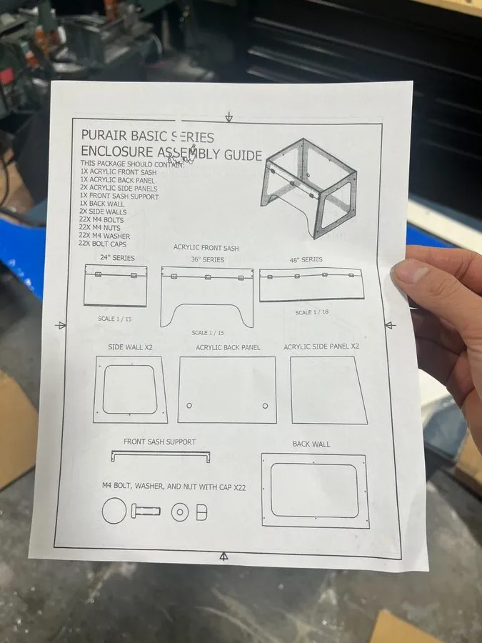 Вытяжной шкаф Air Science Ductless Fume Hood 36" P5-36-XT-A, Missing Side Walls — фото лота 1