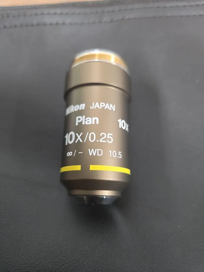Объектив микроскопа NIKON PLAN 10X/0.25 OFN22 CFI INFINITY ECLIPSE MICROSCOPE OB — фото лота 1