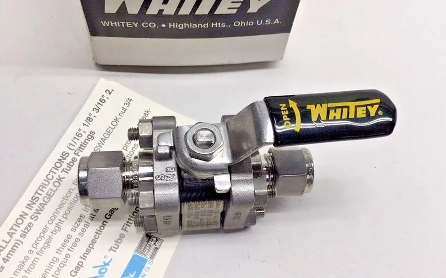 Клапан SWAGELOK SS-62TS6 3/8” tube ball valve 316 SS Stainless Steel