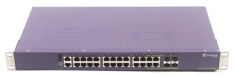 Коммутатор EXTREME NETWORKS X440-G2-24P-10GE4 24-PORT POE SWITCH w /POWER CORD — фото лота 1