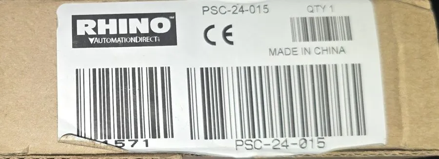 Блок питания Rhino PSC-24-015 Switching Power Supply 24VDC 0.63A 15W DIN Rail Fa — фото лота 2