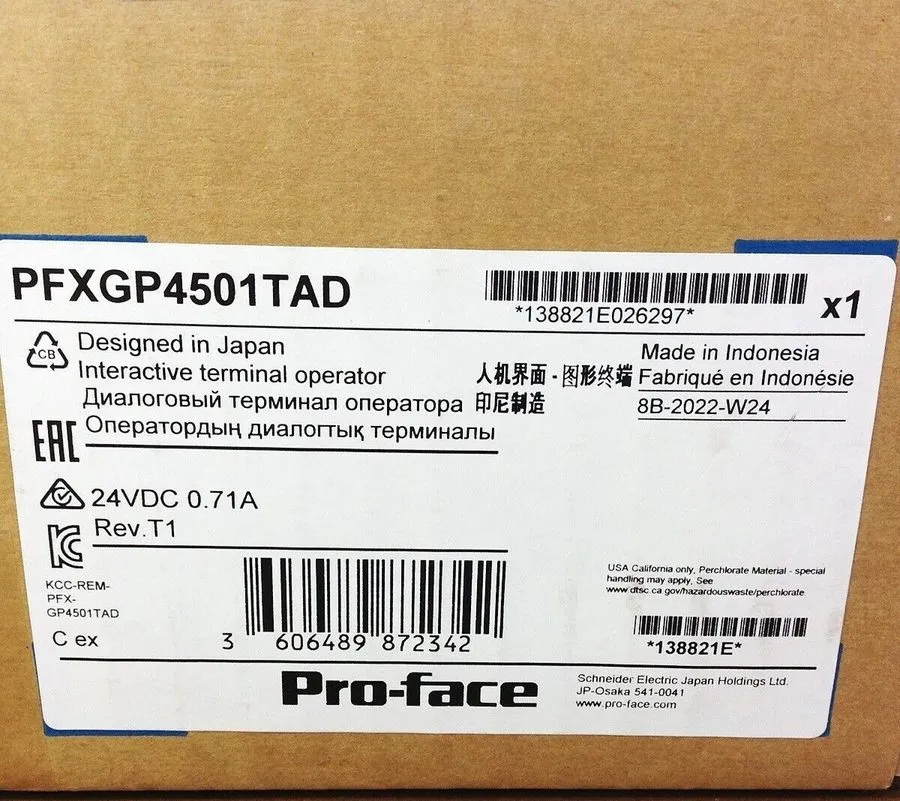 Панель оператора One Pro-face HMI Panel PFXGP4501TAD